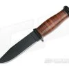 Kabar Mark I 1095 Cro-Van Stacked Leather USN Knife 2225