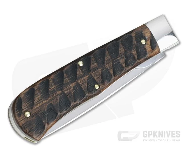 Tidioute #23 Beaver Tail Trapper Single Blade Liner Lock Jigged Brazilian Cherry 235120LL 2 Tidioute #23 Beaver Tail Trapper Single Blade Liner Lock Jigged Brazilian Cherry 235120LL - Image 2