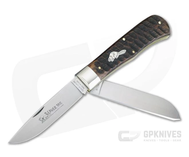 Tidioute #23 Beaver Tail Trapper Two-Blade Jigged Brazilian Cherry 235220 1 Tidioute #23 Beaver Tail Trapper Two-Blade Jigged Brazilian Cherry 235220