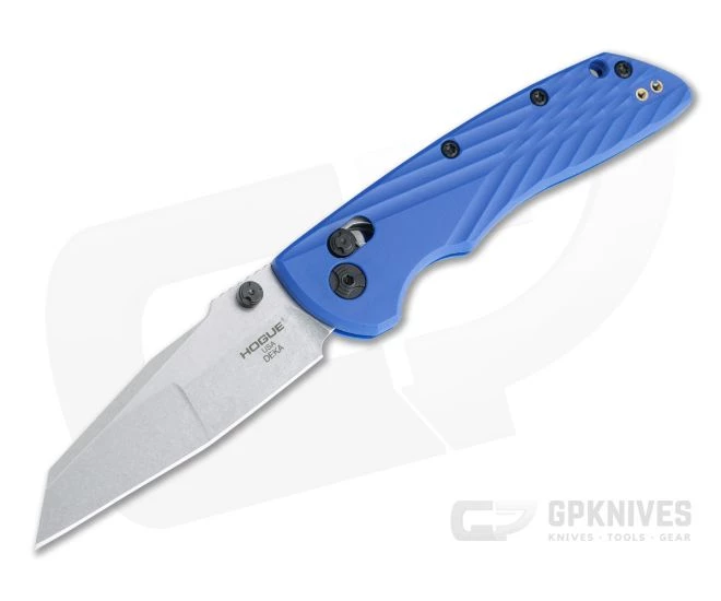 Hogue Deka Wharncliffe Stonewashed Magnacut Blue Polymer ABLE Lock Folder 24363 1 Hogue Deka Wharncliffe Stonewashed Magnacut Blue Polymer ABLE Lock Folder 24363