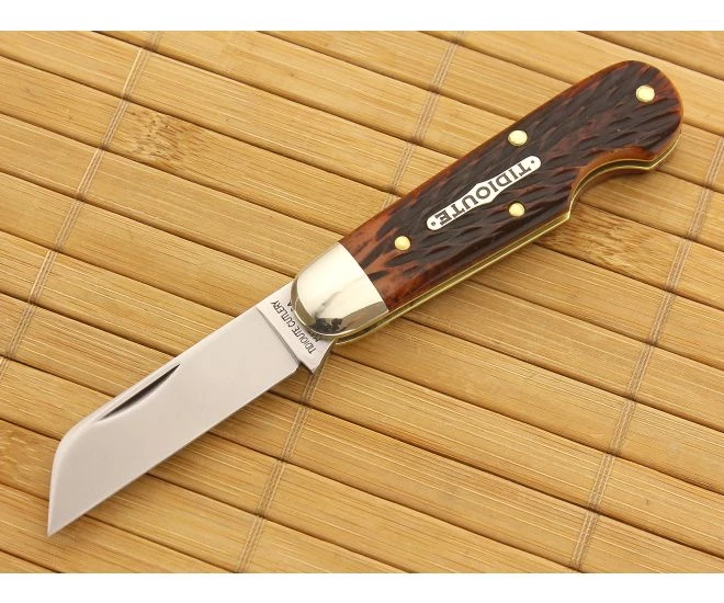 Tidioute Cutlery #25 Little Jack Burnt Orange Jig Bone 1 Tidioute Cutlery #25 Little Jack Burnt Orange Jig Bone