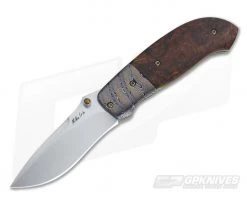 Mike Irie Model 1 Folder Desert Ironwood S35VN #337
