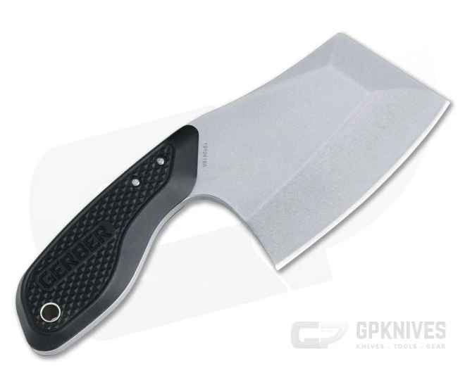 Gerber Tri-Tip Mini Cleaver Fixed Blade Stonewashed Black 30-001693 3 Gerber Tri-Tip Mini Cleaver Fixed Blade Stonewashed Black 30-001693 - Image 3