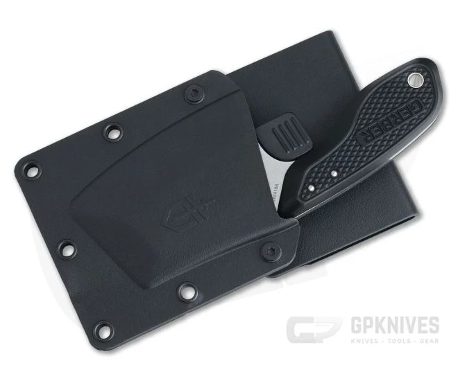 Gerber Tri-Tip Mini Cleaver Fixed Blade Stonewashed Black 30-001693 2 Gerber Tri-Tip Mini Cleaver Fixed Blade Stonewashed Black 30-001693 - Image 2