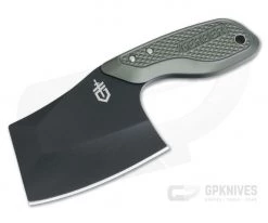 Gerber Tri-Tip Mini Cleaver Fixed Blade Stonewashed Black Green 30-001694