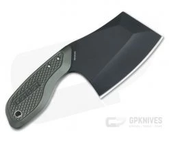 Gerber Tri-Tip Mini Cleaver Fixed Blade Stonewashed Black Green 30-001694 5 Gerber Tri-Tip Mini Cleaver Fixed Blade Stonewashed Black Green 30-001694 -Camping Knives best sale 30 001694 2