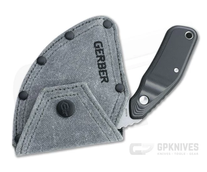 Gerber Downwind Ulu Stainless Steel Black GFN G10 Fixed Fixed Blade Knife 30-001822 2 Gerber Downwind Ulu Stainless Steel Black GFN G10 Fixed Fixed Blade Knife 30-001822 - Image 2