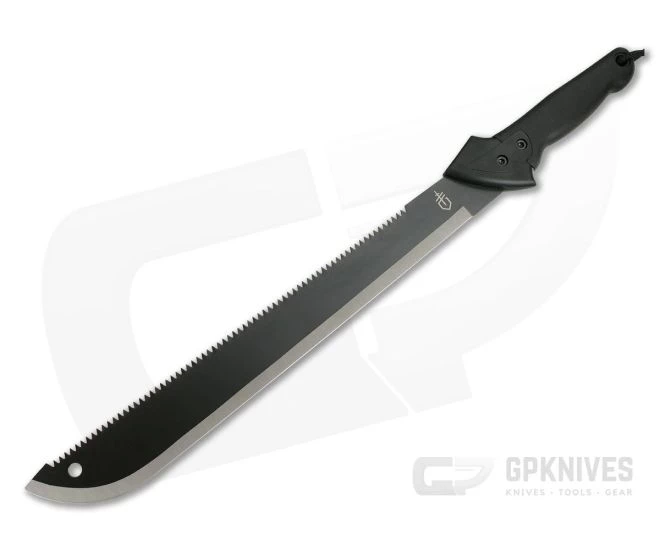 Gerber Gator Machete w/ Saw Spine and Sheath 31-000758 1 Gerber Gator Machete w/ Saw Spine and Sheath 31-000758