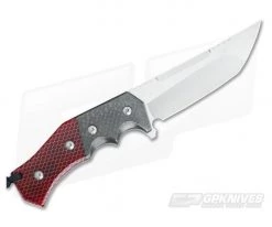 Randy Doucette Shogun Red C-Tek and Carbon Fiber CPM 10V Fixed Blade with Gosolov Bead 5 Randy Doucette Shogun Red C-Tek and Carbon Fiber CPM 10V Fixed Blade with Gosolov Bead -Camping Knives best sale 3329 3