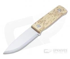 Marttiini Knives Tundra Curly Birch Scandinavian Grind Full Tang Bushcraft Knife 352010