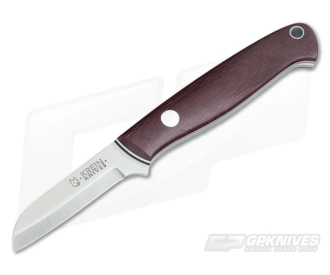 Tom Krein Custom Shop Knife Scandi A2 Burgundy Micarta 1 Tom Krein Custom Shop Knife Scandi A2 Burgundy Micarta