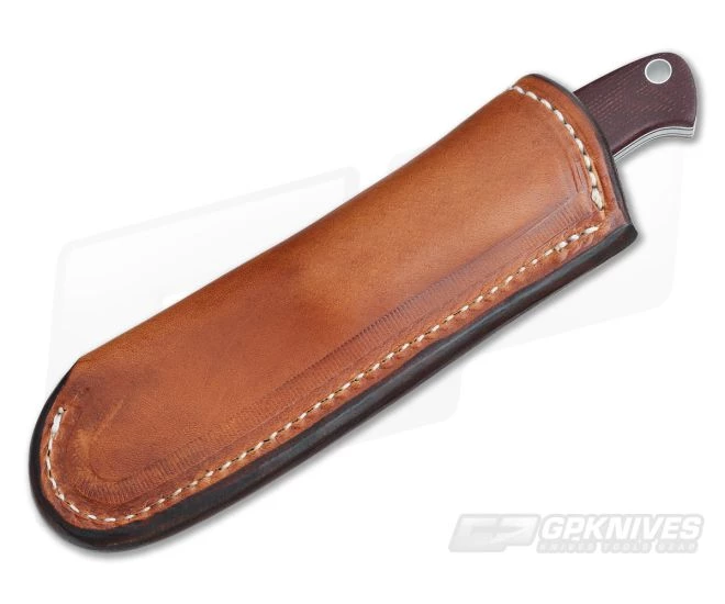 Tom Krein Custom Shop Knife Scandi A2 Burgundy Micarta 2 Tom Krein Custom Shop Knife Scandi A2 Burgundy Micarta - Image 2