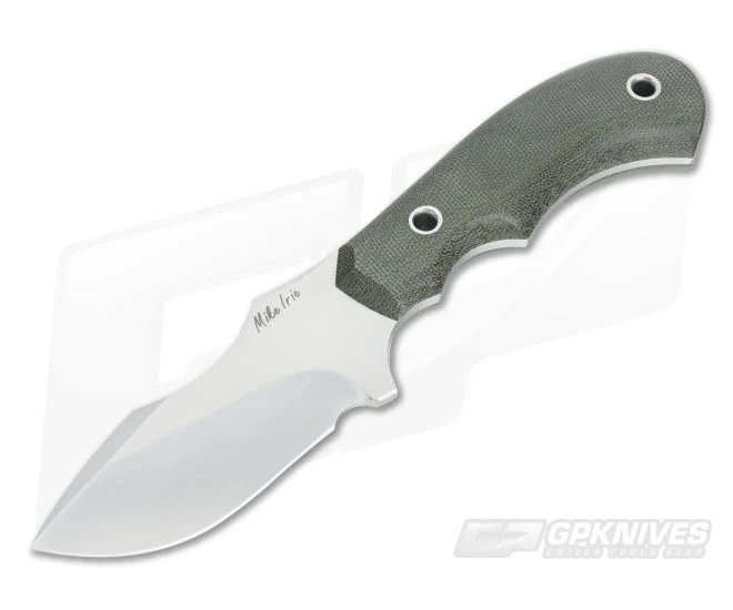 Mike Irie Model 114 Green Micarta Satin S35VN 1 Mike Irie Model 114 Green Micarta Satin S35VN