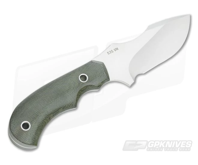 Mike Irie Model 114 Green Micarta Satin S35VN 3 Mike Irie Model 114 Green Micarta Satin S35VN - Image 3