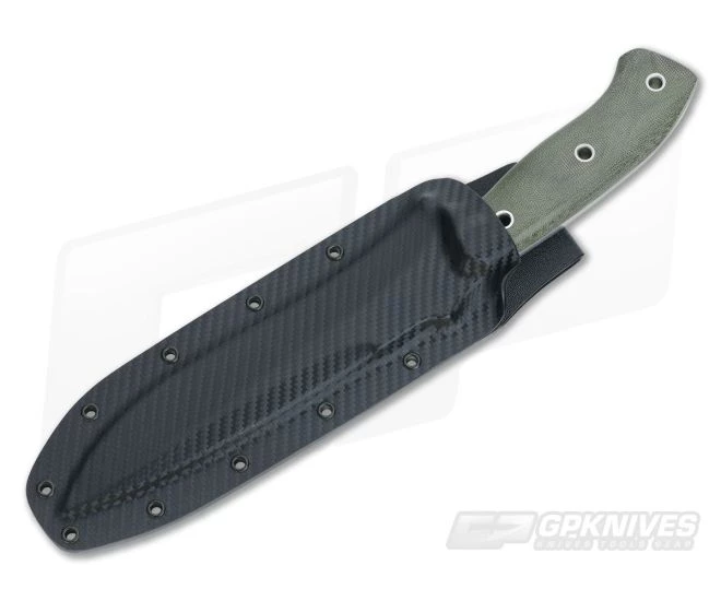 Mike Irie TFK Green Micarta Satin S35VN 2 Mike Irie TFK Green Micarta Satin S35VN - Image 2