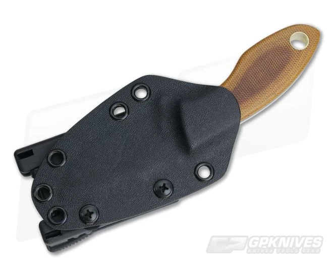 Tom Krein Custom Hydra Natural Micarta Fixed EDC 2 Tom Krein Custom Hydra Natural Micarta Fixed EDC - Image 2