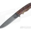 Olamic Cutlery Suna Karelian Birch Burl and Storms of Jupiter Damascus