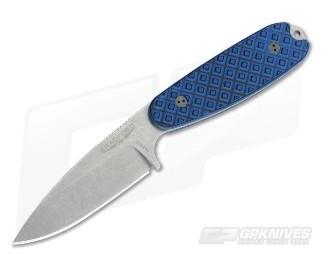 Bradford Guardian3.5 Black/Blue G10 Sabre Ground Stonewash M390 1 Bradford Guardian3.5 Black/Blue G10 Sabre Ground Stonewash M390