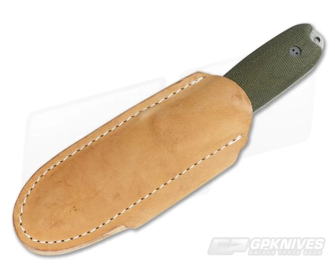 Bradford Guardian3.5 3D Green Micarta Sabre Ground Stonewash M390 2 Bradford Guardian3.5 3D Green Micarta Sabre Ground Stonewash M390 - Image 2