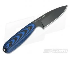 Bradford Guardian3.5 3D Black/Blue G10 Micro Texture Sabre Ground Black DLC M390 -Camping Knives best sale 35s 113b 3