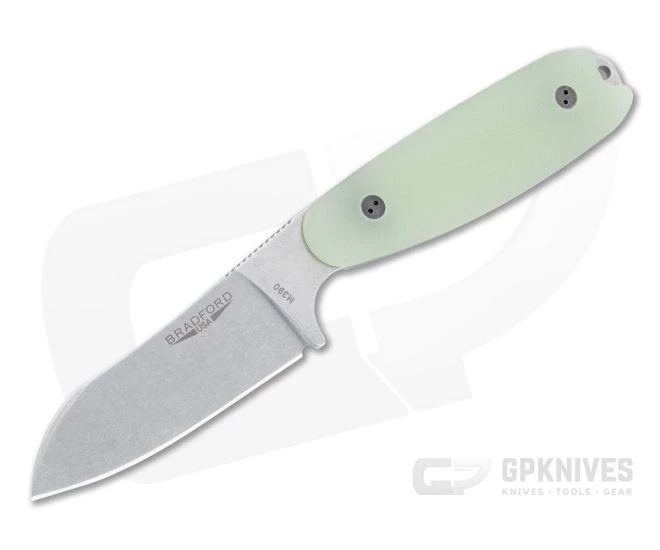Bradford Guardian3.5 Sheepsfoot Stonewashed M390 Limited 3D Microtextured Ghost G10 Fixed Blade 1 Bradford Guardian3.5 Sheepsfoot Stonewashed M390 Limited 3D Microtextured Ghost G10 Fixed Blade