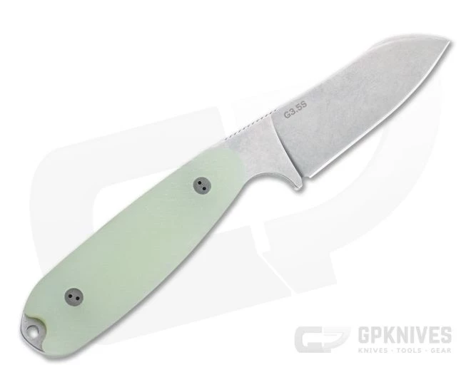 Bradford Guardian3.5 Sheepsfoot Stonewashed M390 Limited 3D Microtextured Ghost G10 Fixed Blade 3 Bradford Guardian3.5 Sheepsfoot Stonewashed M390 Limited 3D Microtextured Ghost G10 Fixed Blade - Image 3