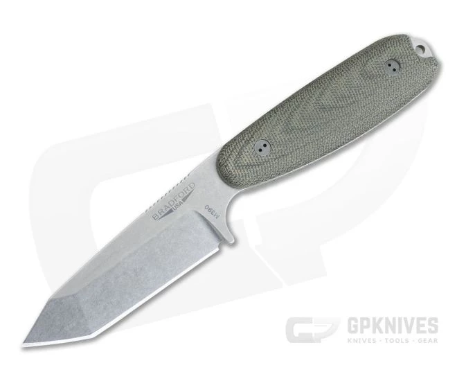 Bradford Guardian3.5 Tanto 3D OD Green Micarta Stonewashed M390 1 Bradford Guardian3.5 Tanto 3D OD Green Micarta Stonewashed M390
