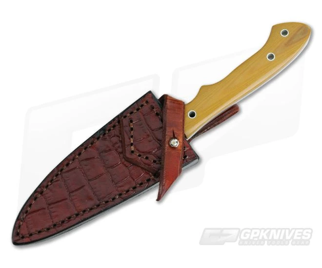 Camerer Knives Thorne Elmax Natural Linen Micarta Fixed Blade 2 Camerer Knives Thorne Elmax Natural Linen Micarta Fixed Blade - Image 2