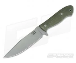 Camerer Knives Recon Elmax Green Canvas Micarta Fixed Blade