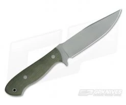 Camerer Knives Recon Elmax Green Canvas Micarta Fixed Blade -Camping Knives best sale 3645 3
