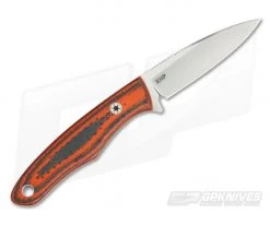 Tom Krein Custom Ultimate Caper Orange Carbon Fiber CTS-XHP EDC Fixed Blade -Camping Knives best sale 3692 3