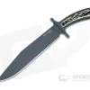 Cold Steel Drop Forged Bowie Black 52100 Faux Stag Fixed Blade 36MK
