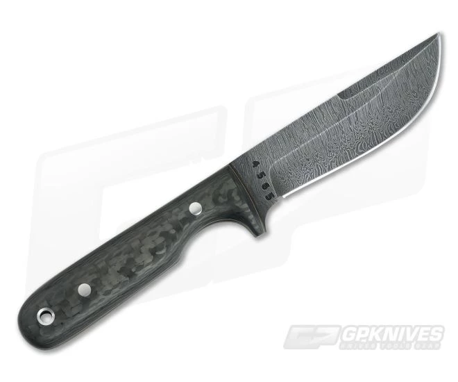 Olamic Cutlery Utility Skinner Carbon Fiber HCVD Damascus Skinner 3 Olamic Cutlery Utility Skinner Carbon Fiber HCVD Damascus Skinner - Image 3