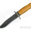 Burr Oak Custom Fighter Bold Twist Damascus Dyed and Stabilized Maple