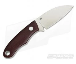 Tom Krein Custom Micro Chef Burgundy Micarta Satin D2 EDC Fixed Blade 5 Tom Krein Custom Micro Chef Burgundy Micarta Satin D2 EDC Fixed Blade -Camping Knives best sale 3892 3