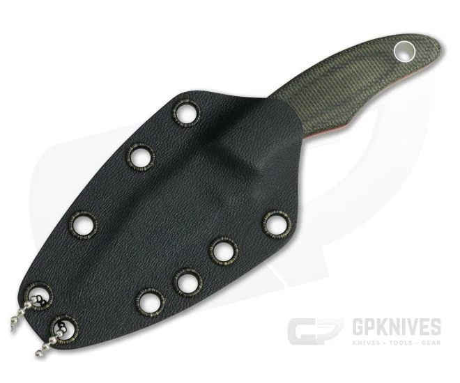 Tom Krein Custom Cayenne Green Canvas Micarta Red Liners CTS-XHP EDC Fixed Blade 2 Tom Krein Custom Cayenne Green Canvas Micarta Red Liners CTS-XHP EDC Fixed Blade - Image 2