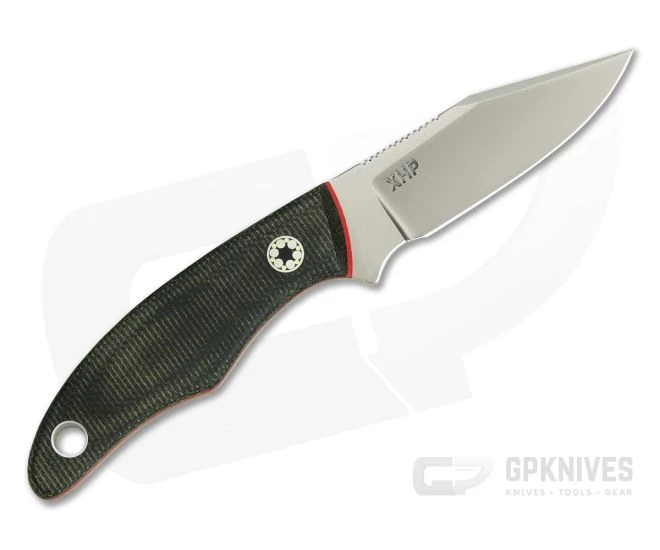 Tom Krein Custom Cayenne Green Canvas Micarta Red Liners CTS-XHP EDC Fixed Blade 3 Tom Krein Custom Cayenne Green Canvas Micarta Red Liners CTS-XHP EDC Fixed Blade - Image 3