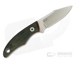 Tom Krein Custom Cayenne Green Canvas Micarta Red Liners CTS-XHP EDC Fixed Blade 3933 -Camping Knives best sale 3933 3