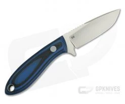 Tom Krein Custom TK-3 Whitetail Hunter Blasted Blue/Black G10 Satin D2 Fixed Blade -Camping Knives best sale 3939 3