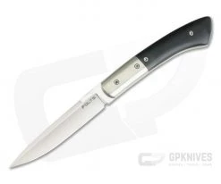 Alan Folts Custom Bird and Trout Polished ATS-34 Bolstered Black G10 Fixed Blade