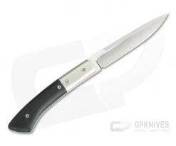 Alan Folts Custom Bird and Trout Polished ATS-34 Bolstered Black G10 Fixed Blade -Camping Knives best sale 3975 3
