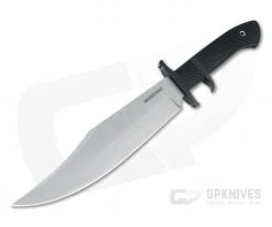 Cold Steel Marauder Bowie Stonewashed AUS-8A Black Kray-Ex Fixed Blade 39LSWBA