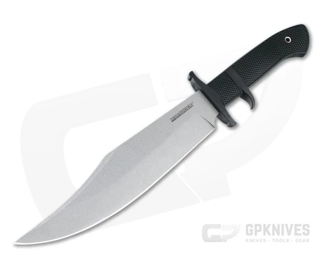 Cold Steel Marauder Bowie Stonewashed AUS-8A Black Kray-Ex Fixed Blade 39LSWBA 1 Cold Steel Marauder Bowie Stonewashed AUS-8A Black Kray-Ex Fixed Blade 39LSWBA