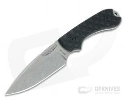 Bradford Guardian3 False Edge GPK Exclusive Stonewashed Rex 45 Black G10 Fixed Blade