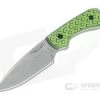 Bradford Guardian3 False Edge GPK Exclusive Stonewashed Rex 45 Toxic Green/Black G10 Fixed Blade