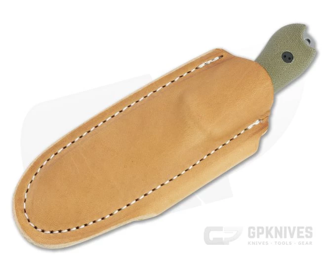 Bradford Guardian3 False Edge GPK Exclusive Stonewashed Rex 45 3D Green Micarta Fixed Blade 2 Bradford Guardian3 False Edge GPK Exclusive Stonewashed Rex 45 3D Green Micarta Fixed Blade - Image 2