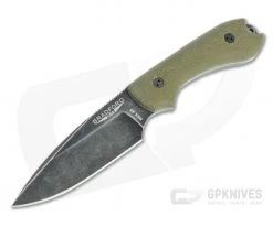 Bradford Guardian3 False Edge GPK Exclusive Nimbus Rex 45 3D Green Micarta Fixed Blade