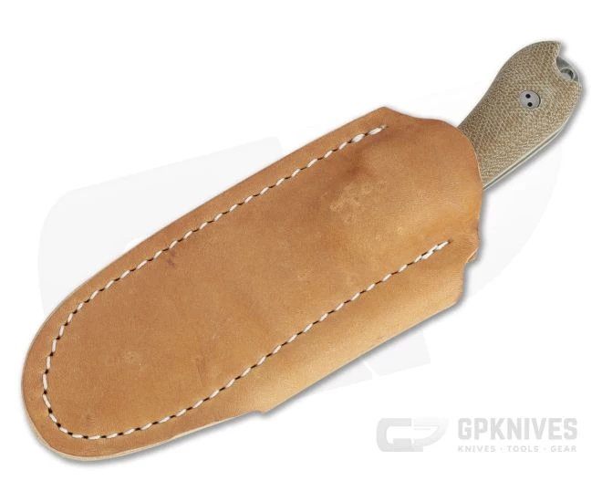 Bradford Guardian3 False Edge Nimbus M390 3D Natural Micarta Fixed Blade 2 Bradford Guardian3 False Edge Nimbus M390 3D Natural Micarta Fixed Blade - Image 2