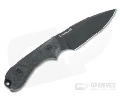 Bradford Guardian3 False Edge GPK Exclusive Black DLC Rex 45 3D Microtextured Carbon Fiber Fixed Blade -Camping Knives best sale 3fe 114bm rex45 3