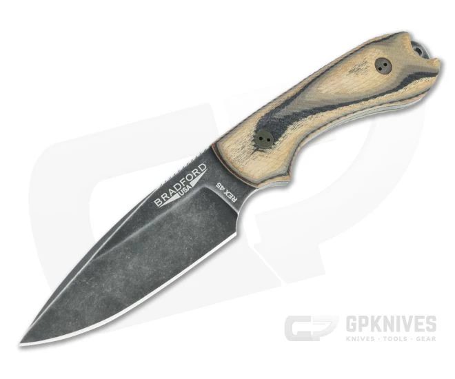 Bradford Guardian3 False Edge GPK Exclusive Nimbus Rex 45 3D G-Wood Fixed Blade 1 Bradford Guardian3 False Edge GPK Exclusive Nimbus Rex 45 3D G-Wood Fixed Blade